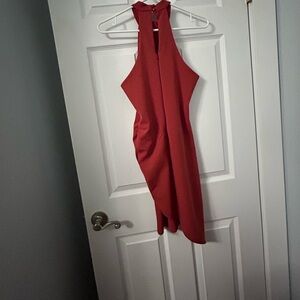 Lulu's Red Halter Mini Dress